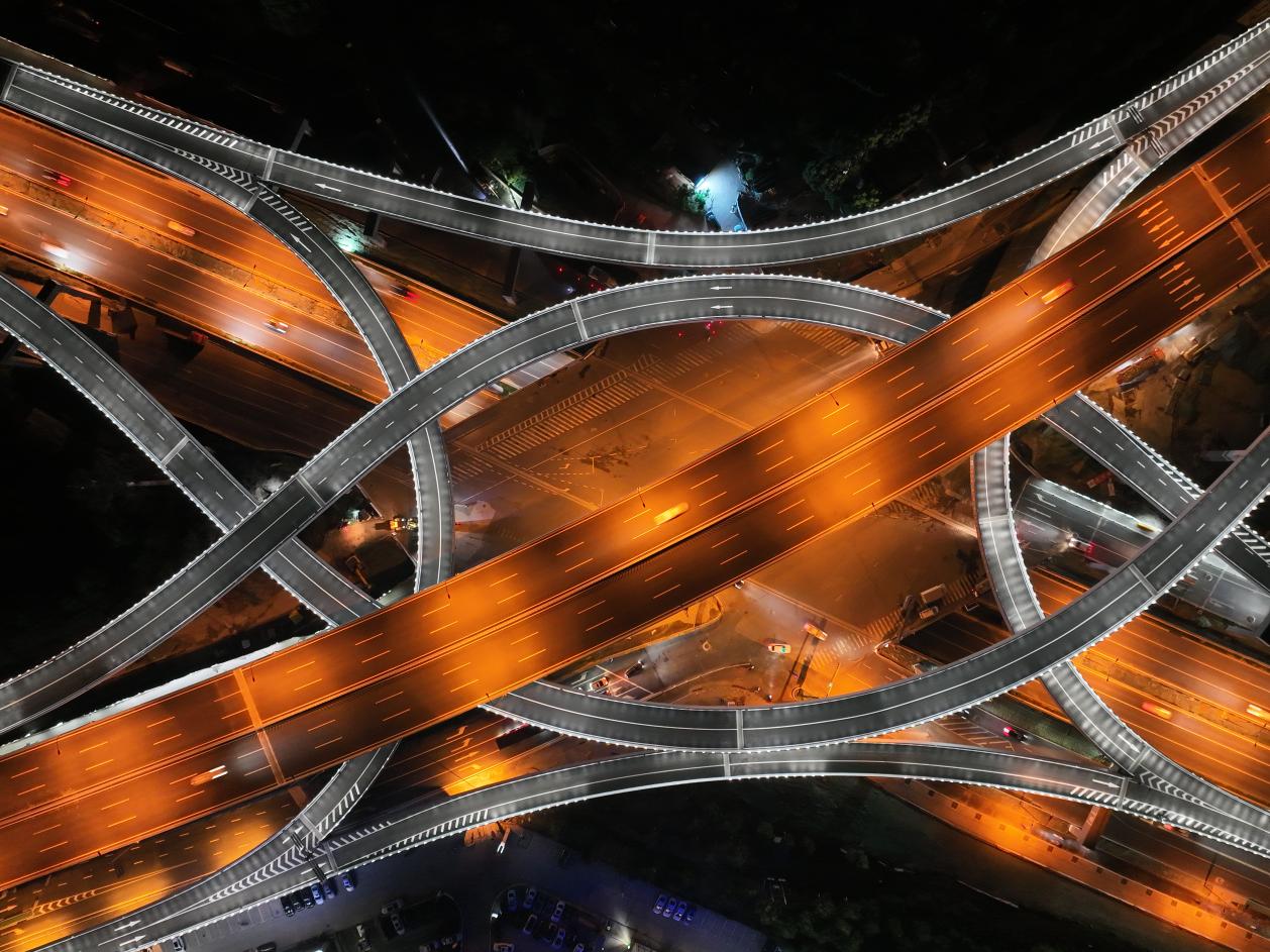 安徽路橋宿松路快速化改造工程6標。安徽建工集團供圖 安徽路橋宿松路快速化改造工程6標。安徽建工集團供圖